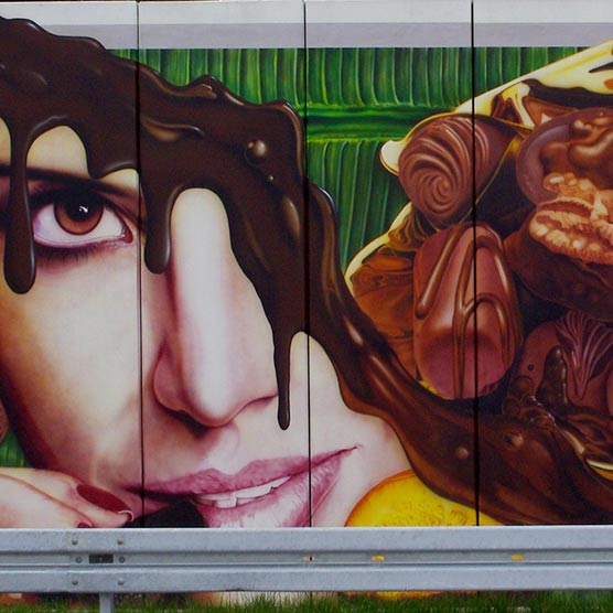 Wandmalerei Grossflächen Airbrush