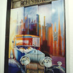 Airbrush auf Aufzug
