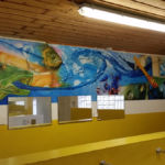 Airbrush Wandfries, Campingplatz "Blauer See", Emsland Wandfries Airbrush Wandbilder Airbrush-Wand