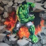 Hulk Airbrush Wandbilder