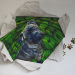 Wandmalerei in Hundepension, Airbrush auf Putz Airbrush Wandmalerei Wandbilder Airbrush-Wand