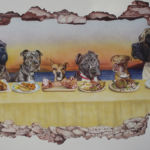 Airbrush Wandbild Wandbilder Airbrush-Wand