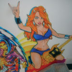 Flipper Airbrush Wandbild Wandbilder Airbrush-Wand