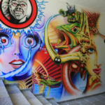 Flipper Airbrush Wandbilder Airbrush-Wand