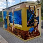 Airbrush Fassadengestaltung Wandmalerei, Fassadengestaltung Wandbilder