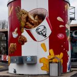 Airbrush, Graffiti auf Wassertank, KFC Neunkirchen, Saarland, Wandmalerei