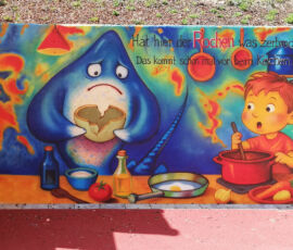 Wandmalerei Kindergarten Spiesen-Elversberg